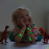 CHARLENT Luminous Dinosaur Tattoos for Kids - 14 Sheets Glow in The Dark Dinosaur Temporary Tattoos for Boys Girls Birthday Party Favors Goodie Bag Fillers