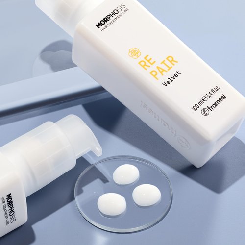 FRAMESI Morphosis Repair Velvet 3.4 fl oz, Leave In Conditioner, Moisturizes and Strengthens Hair, Natural Ingredients, Color Safe