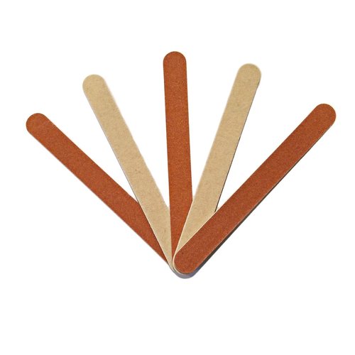 PrettyClaw | 100pc Mini Manicure Nail File 100/100 Grit Double Sided Garnet Emery Board For Nails Manicure Nail File 4.3 inches