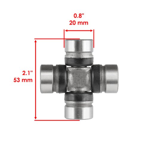 Caltric U-Joint Kit Compatible with Kawasaki Bayou 400 4X4 Klf400 Klf-400 1993-1999 Front Drive Shaft
