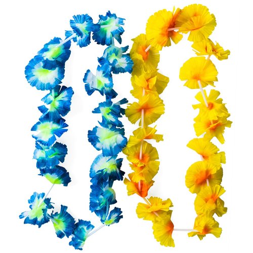 Luau Party Supplies - Hawaiian Party Favors - 36 Pc. - Party Straws - Hawaiian Flower - Lei Necklaces and Umbrella Straws by Tigerdoe