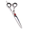 Tokko Katana Classic Professional Razor Edge 440C Japanese Stainless Steel Hair Cutting Scissors 6.5" Barber Shears With Adjustment Screw and Leather Case