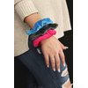 Kenz Laurenz Hair Scrunchies - 2 Velvet Hair Ties for Women Girls Hair Elastics Ponytail Holder Scrunchy Pack (Blue)