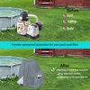 XCZ Sand Filter Pump Cover for 12-16INTEX Crystal Clear Sand Filter Pumps, Waterproof and UV Resistant, Above-Ground Pool Pump Cover Also Available with its Model ，Grey only Cover