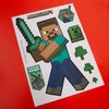 Minecraft: Wall-Clings - 50+ Vinyl Stickers, Wall Decals, Characters-Objects-Landscape Game Themed Designs, Room Decor, Self-Adhesive, Licensed