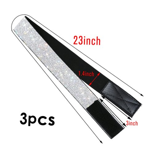 AliLeader 3Pcs Elastic Bands for Wig Edges and Baby Hair, for Frontals Lace Melting, with Hair Brush, Laying Bands (4Pcs/Pack, Silver)