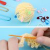 JUPEAN Complete Knitting and Crochet Accessories,Knitting Supplies Kit with Knitting Stitch Markers Plastic Sewing Needles Cable Needles for Knitting Sewing Kit