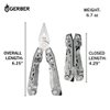 Gerber Multitool Suspension-NXT 15-in-1 EDC Pocket Knife Set with Wire Stripper, Needle Nose Pliers, and Pocket Clip, Gifts for Men, Stainless Steel