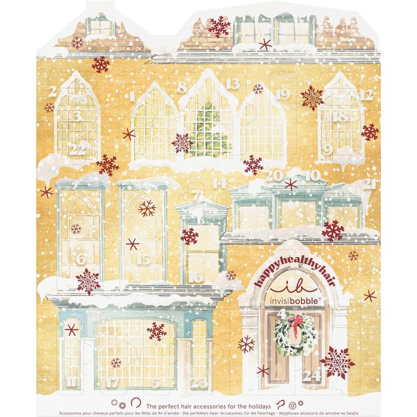 Invisibobble Beauty Advent Calendar 2023 I 24 Hair Accessories I Surprise for Women and Girls I Exclusive Elastics I Festive Calendar for Hair Care