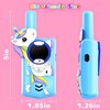 Unicorn Kids Walkie Talkies Rechargeable, 2 Miles Range 3 Channels 2 Way Radio, Birthday Gifts for Boys Girls,Family Games Outdoor Hiking Camping,3-12 Years Old Toys (Blue)