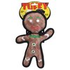 TUFFY - World's Tuffest Soft Dog Toy- Holiday - Gingerbread Man -Squeakers-Multiple Layers.Made Durable, Strong & Tough.Interactive Play(Tug, Toss & Fetch).Machine Washable & Floats (Regular)