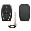 WKIOERAD Replacement Keyless Entry Remote Smart Key Fob Shell Case Fit for Chevy Chevrolet Camaro Malibu Equinox Cruze Blazer Trax Volt Bolt Key Fob Cover (4 Buttons)