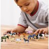 SIENON 12Pcs Realistic Mini Farm Animal Figurines - Plastic Barn Playset, Cake Toppers, Educational Toys for Kids Toddlers