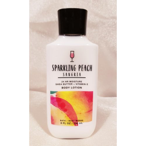Bath & Body Works Sparkling Peach Sangria Body Lotion, 8 Fl Oz, 24 Hour Moisture Shea Butter, Coconut Oil and Vitamin E.
