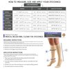 Truform 20-30 mmHg Compression Stockings for Men and Women, Knee High Length, Dot Top, Closed Toe, Beige, Small