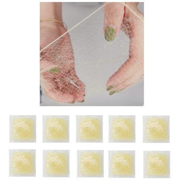 Misian Hair Nets 50cm 20h of 20pcs Reusable Elaic Edge Mesh Fancy Look Hair for Food Service, Ballet Bun, Sleeping, Women and Wig Black Brown and Blonde (Blonde)