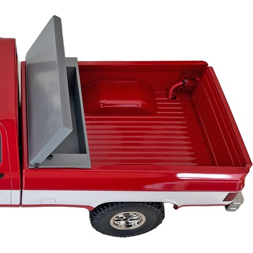 Toolbox Spare Battery Box Truck Bed Upgrade Parts for FMS FCX18 K10 / EAZYRC Glacier RC Crawler（No Vehicles Included）