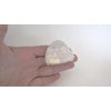 Generic Pearly white iridescent acrylic triangle hair claw clip