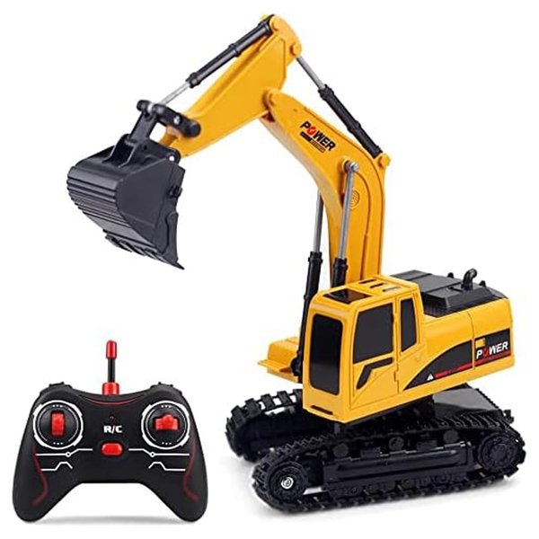 Remote Control Excavator,Toy Digger Remote Control Digger Excavator Toys,Engineering Sand Digger Construction Vehicle Toy RC Excavator Toy Cars for Kids