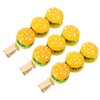 jojofuny Hair Clip, 3pcs Cartoon Food Barrettes Pins Novelty Hamburger Shaped Design for Women