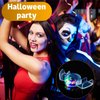 Lewtemi 4 Pcs Flashing Mouth Teeth Guard Light up Teeth Light up Mouthpiece Glow LED Party Favors for Halloween Rave Party Supplies Gift