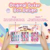 Modelones 144Pcs 6 Pack Press on Nails for Kids Children Acrylic Fake Nails Pre-glue Full Cover Glitter Gradient Color Mermaid Beach Short False Nail Art Kits Sets Gifts for Kids Girls