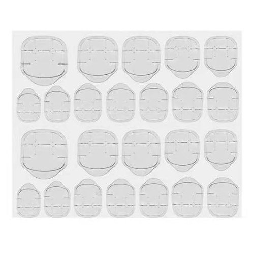 ReOrange Ultra-Slim Nail Adhesive Tabs - Jelly Double Sided Waterproof Gel Sticker Pads, Seamless Application for Press On Nails, Fake Nail Tips, Nail Glue for Manicures.24 Sizes (5)