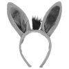 Holibanna Plush Donkey Ear Headbands - Zoo Animal Costume Headband for Holiday Party Favors, Birthday Cosplay