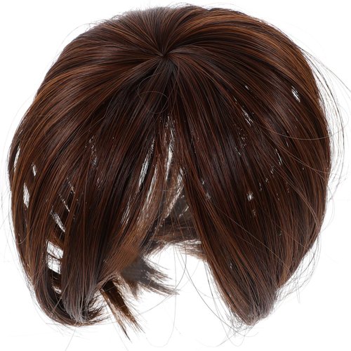 Healeved Clip in Hair Extensions for Women Wig Toppers for Thinning Hair Human Hair Fake Hair Piece Clip On Topper Thinning Hair Clip Hairpiece Wiglet