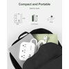 European Travel Plug Adapter with USB C, ROOTOMA Outlet Converter US to Europe 3 Outlets 3 USB Ports, International Power Strip for EU Spain France Germany Iceland Greece, 3ft, White