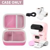 Case Compatible with Phomemo M110 Label Maker - Portable Mini Bluetooth Thermal Label Maker Carrying Storage Bag for Printer Labels, USB Cable and Accessories - Pink (Box Only)