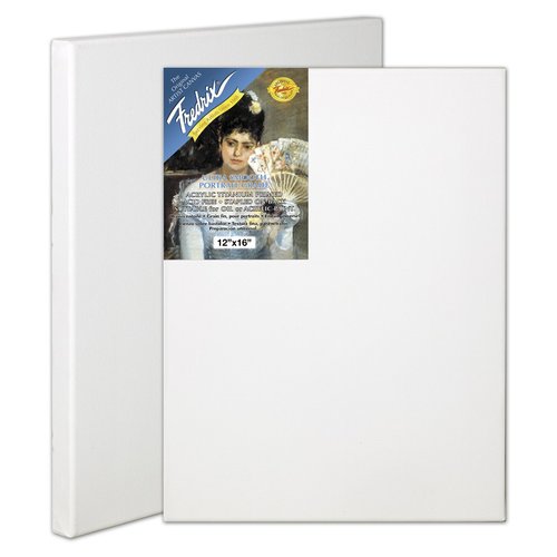 Fredrix 5608 Ultrasmooth Stretched Canvas, 18 x 24 Inches