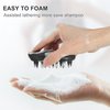 VOCOSTE Scalp Massager, Silicone Scalp Scrubber, Women's Scalp Brush Shower, Hair Massager for Deep Clean Hair, Wet and Dry Use for Dandruff Scrubber, Black