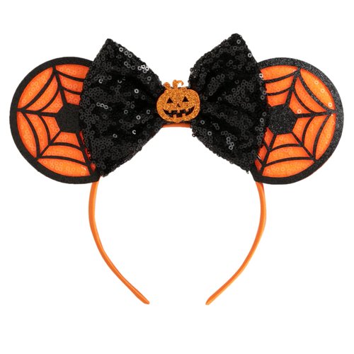 CHuangQi Mouse Ears Headband with Shiny Bow, Double-sided Sequins Glitter Hair Band, for Birthday...