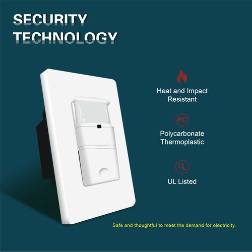 TOPELER 4 Pack Occupancy Sensor Light Switch, Neutral Wire Required, Motion Activated Wall Switch, Single Pole for CFL/LED/Incandescent Bulb, Wall Plate Included, White, UL Listed FCC Approval