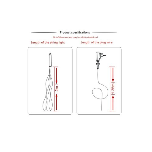 Lxcom Lighting Fairy Lights Plug in 6.56Ft*14 Strands 280 LEDs Twinkle String Lights Branch Lights Decoration for Garden Home Party Wedding Decorations(Warm White)