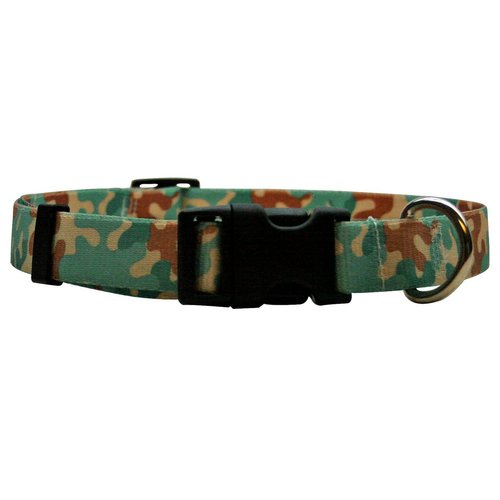Yellow Dog Design Camo Dog Collar 3/4" Wide and Fits Neck 10 to 14", Small