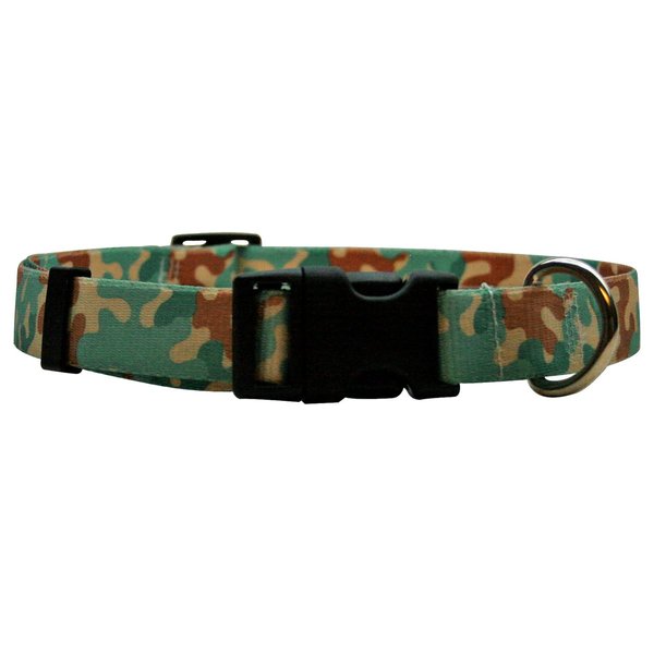 Yellow Dog Design Camo Dog Collar 3/4" Wide and Fits Neck 10 to 14", Small