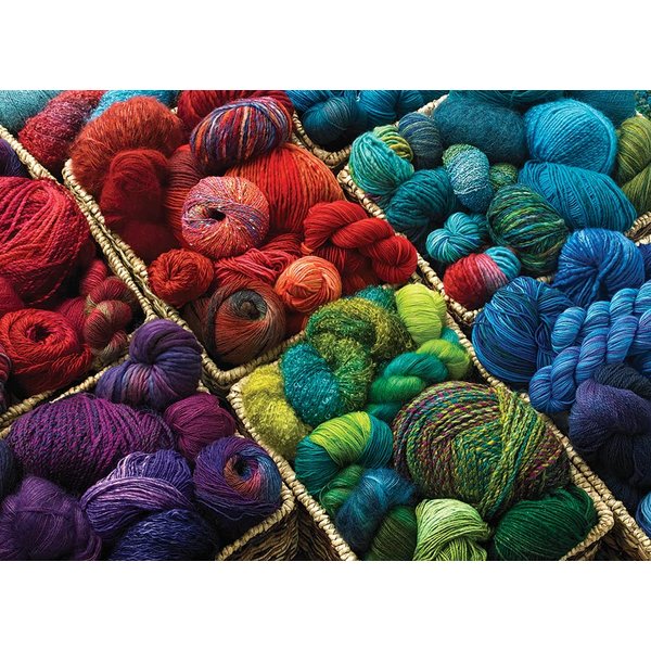 Cobble Hill 1000 Piece Puzzle - Plenty of Yarn - Sample Poster Included