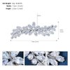 Chargances Crystal Hair Barrette Sparkly Zircon Rhinestone Hair Clip French Design Bridal Hair Clips Elegant Hair Accessories for Women Girls