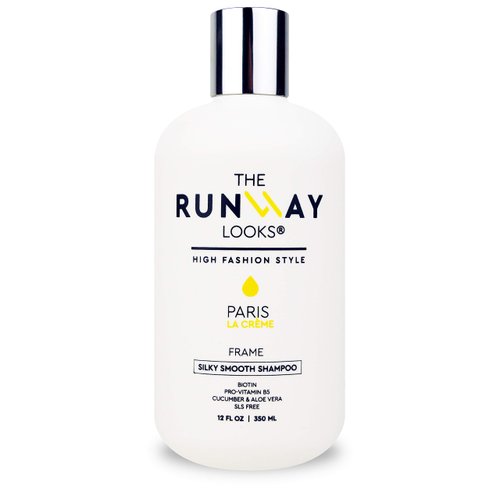 The Runway Looks La Crème Silky Smooth Shampoo, Best Thickening Biotin Shampoo, Natural Shampoo for Women and Men (12oz)