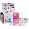 ForPro FUN Cool & Happy Vibes Foil Sheets, Aluminum Foil, Pop-Up Foil Dispenser, Hair Foils for Color Application and Highlighting Services, Food Safe, 5” W x 10.75” L, 500-Count