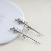 Aneneiceera Boho Leaf Hair Clip Vintage Silver Hair Pin Clips Retro Hair Barrette Bride Hair Bobby Pins Metal Branch Hair Clips Wedding Hair Accessories for Women and Girls 2Pcs(Silver)
