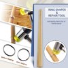Ring Sizer Mandrel Ring Making Tool Ring Shaper Tool Fix Bent Rings Metal Size Measuring Repair Kit with Jewelry Mallet
