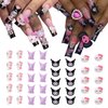 40 PCS Kawaii Nail Charms Kitty Nail Decorations for Nail Art Supplies 3D Flatback Resin Charms for Acrylic Nails Cartoon Kitty Jewels Cute DIY Nail Accessories