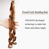 TRESKIIO 9 Packs 24 inch French Curl Braiding Hair Pre Stretched Wavy Synthetic Hair Extensions Premium french curly braiding hair expression pre stretched braids french curls crochet hair,30