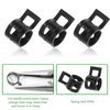 Rierdge 40 Pcs 1/4 ID Spring Band Type Clamps, 6mm Fuel Hose Clamps Fasteners, Black Spring Hose Clip for Fuel Hose Line Water Pipe Air Tube Silicone Hose, Fit 6.5-7.2mm OD Hose