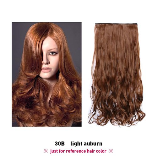 22 inches Hair Extensions 1 Piece 5 Clips 3/4 Full Head Long Curly Synthetic Hairpieces