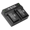 BM Premium 2-Pack of LP-E12 Batteries and USB Dual Battery Charger for Canon EOS-M, EOS M2, EOS M10, EOS M50, EOS M50 Mark II, EOS M100, EOS M200, SX70 HS, Rebel SL1 Digital Cameras