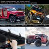 4 x Roll Bar Grab Handles Grip Handle for Jeep Wrangler YJ TJ JK JKU JL JLU Sports Sahara Freedom Rubicon X & Unlimited 1955-2024 (Black)